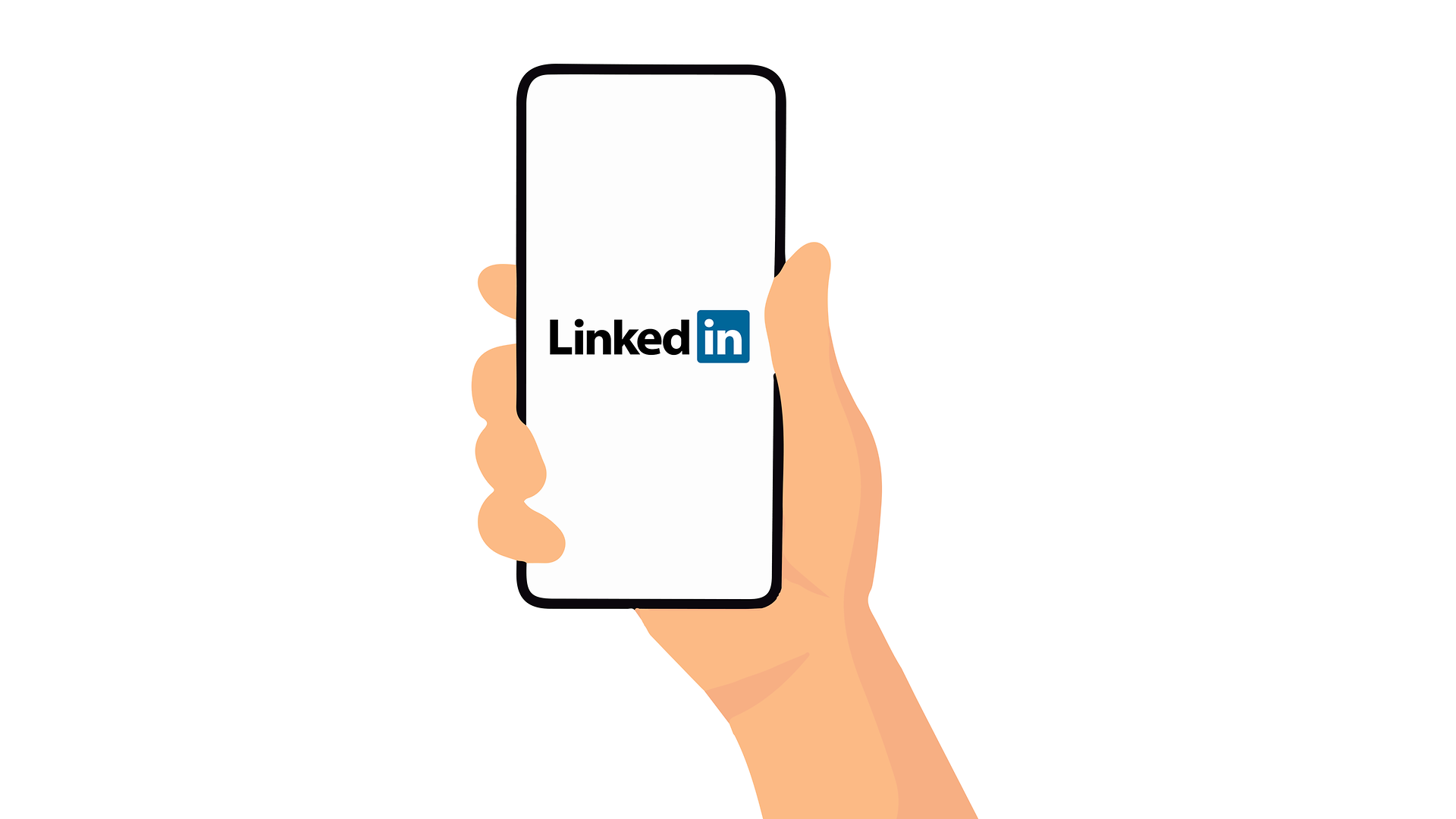 Handy with LinkedIn-Logo