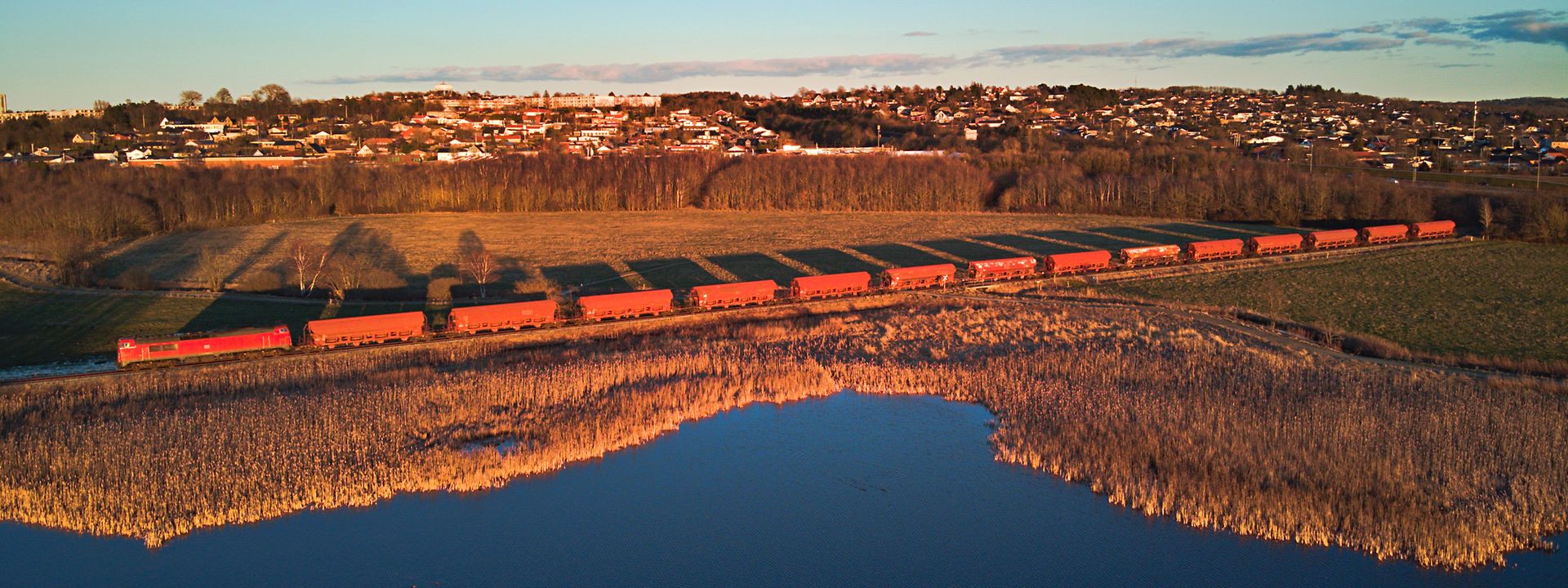 John Lykholt, Solnedgangen over Østerådalen, d.6 marts 2022 (1)